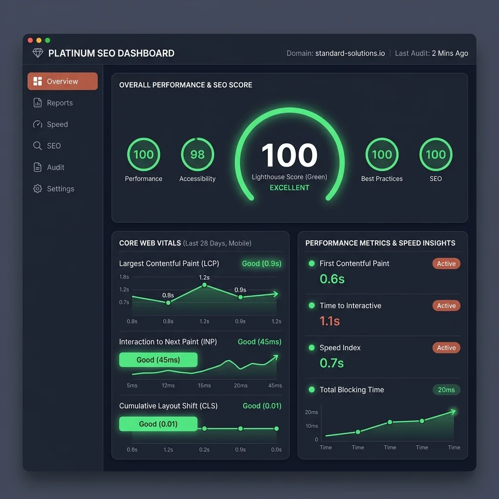 Optimización Lighthouse Core Web Vitals